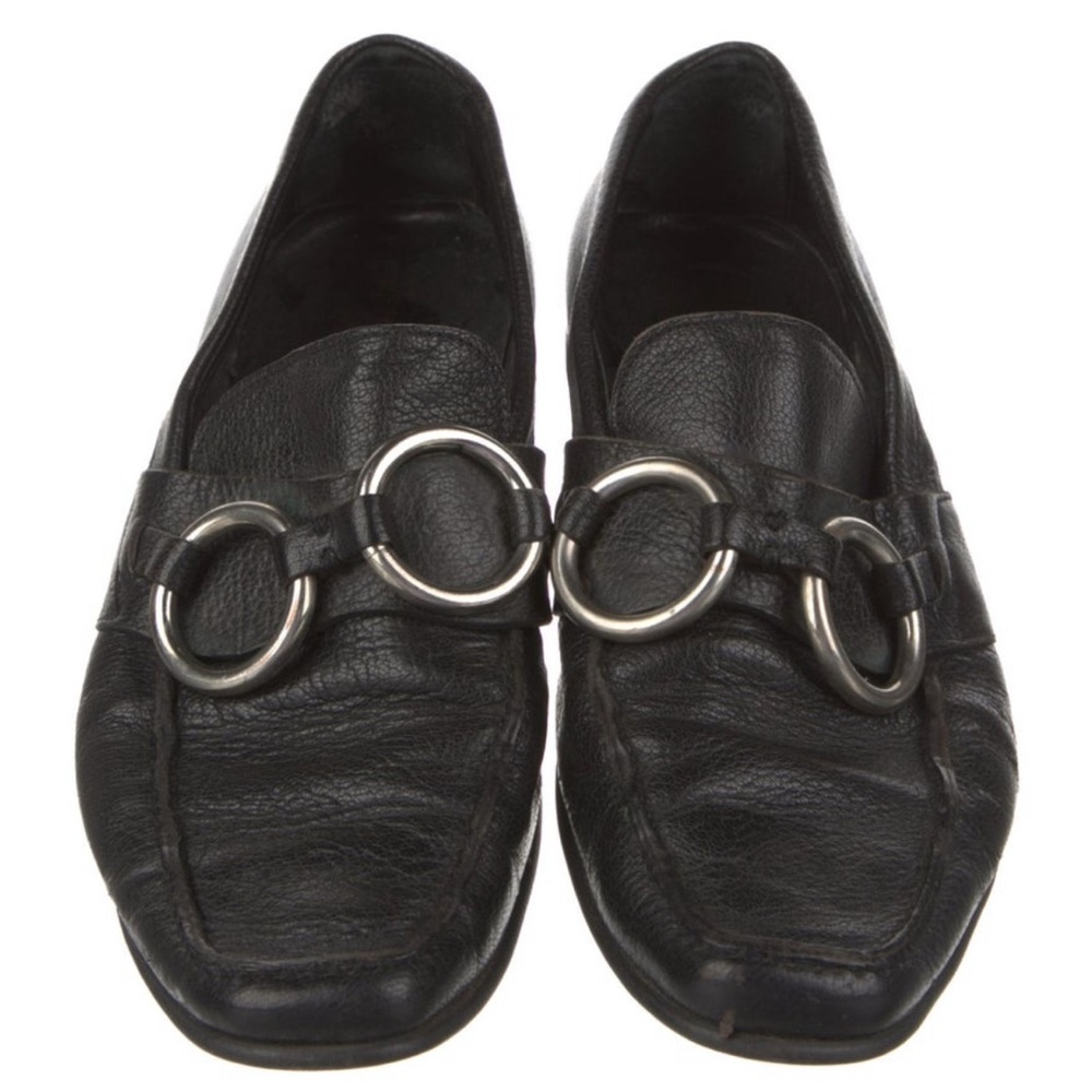 SOLD ON DEPOP AMiu Miu O-Ring Grommet Detail Loafers